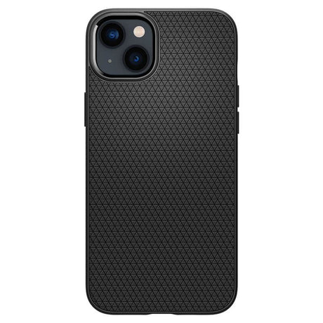 Противоударен Калъф за iPhone 14, Spigen Liquid Air Case, Черен (2)