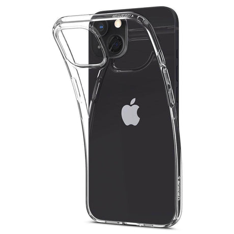 Противоударен Силиконов Калъф за iPhone 14 Plus, Spigen Liquid Crystal Case, Прозрачен (2)
