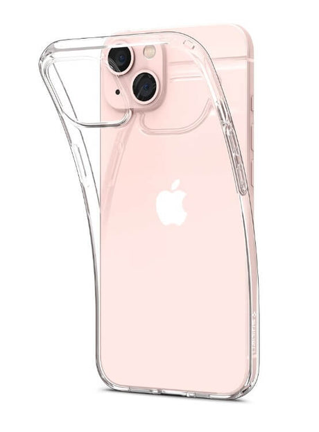 Противоударен Силиконов Калъф за iPhone 14 Plus, Spigen Liquid Crystal Case, Прозрачен