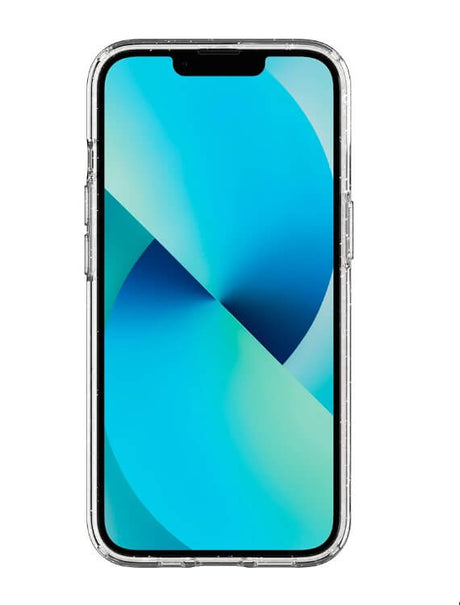 Блестящ Калъф за iPhone 13 Mini, Spigen Liquid Crystal Glitter Quartz Case, Прозрачен (6)