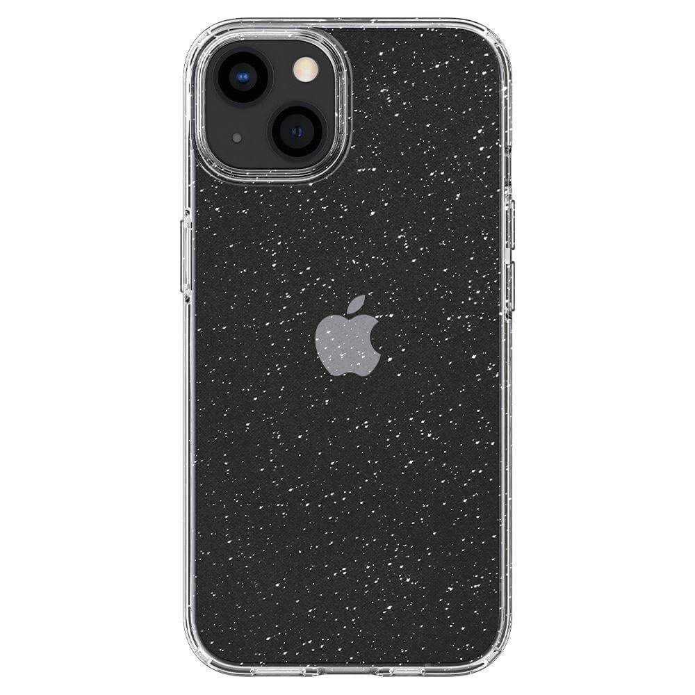 Блестящ Калъф за iPhone 13 Mini, Spigen Liquid Crystal Glitter Quartz Case, Прозрачен (2)