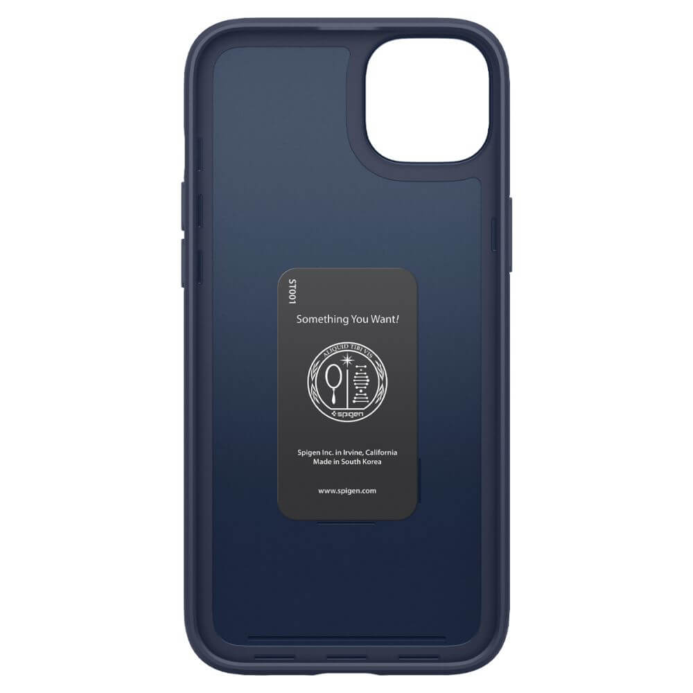 Противоударен Калъф за iPhone 14 Plus, Spigen Thin Fit Case, Син (8)