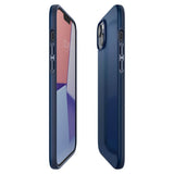 Противоударен Калъф за iPhone 14, Spigen Thin Fit Case, Син (6)