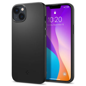 Противоударен Калъф за iPhone 14 Plus, Spigen Thin Fit Case, Черен