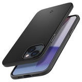 Противоударен Калъф за iPhone 14, Spigen Thin Fit Case, Черен (5)
