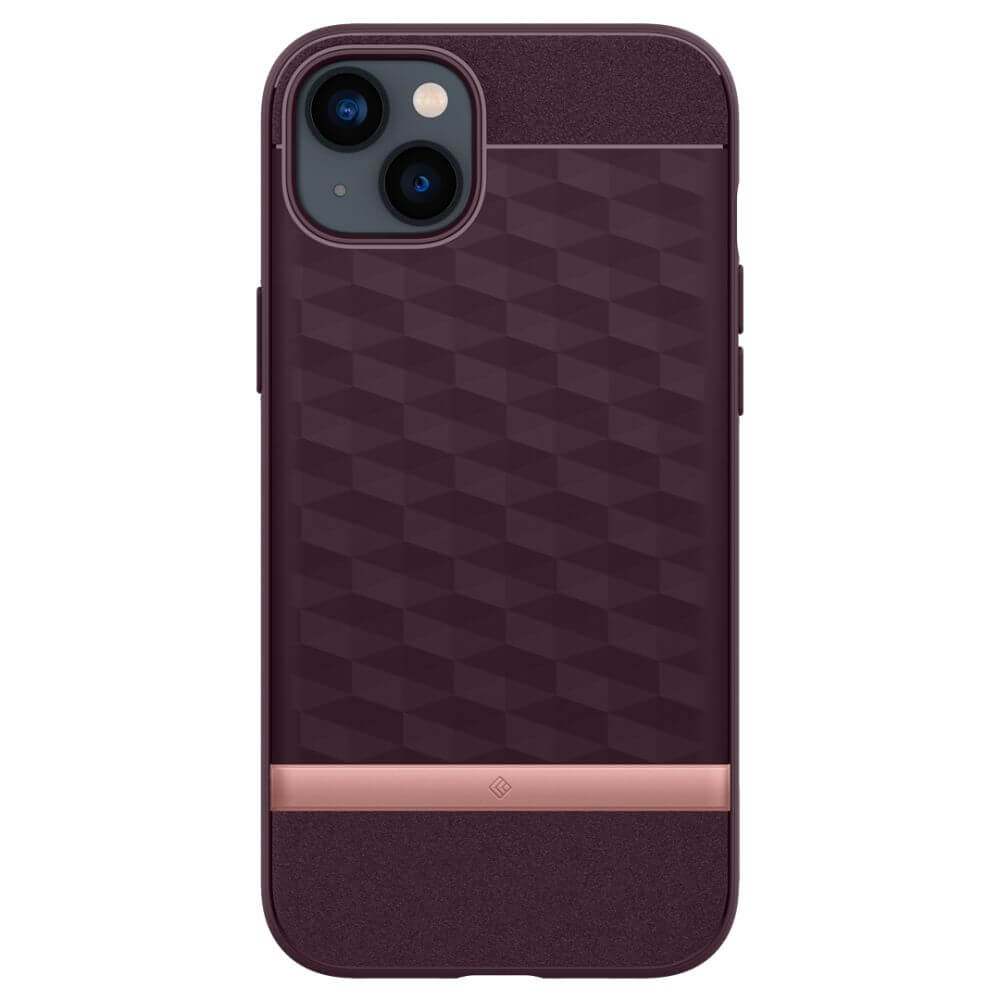 Magsafe Калъф за iPhone 14 Plus, Spigen Caseology Parallax, Бордо (2)