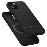 Magsafe Калъф за iPhone 14, Spigen Caseology Parallax, Черен (6)