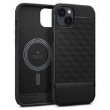 Magsafe Калъф за iPhone 14, Spigen Caseology Parallax, Черен