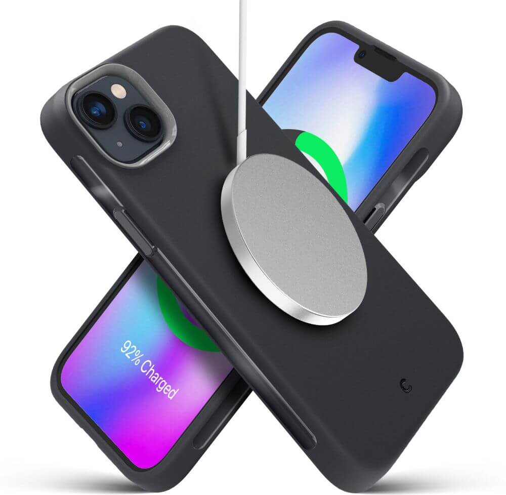 Magsafe Силиконов Калъф за iPhone 14 Plus, Spigen Cyrill Ultra Color Case, Сив (2)