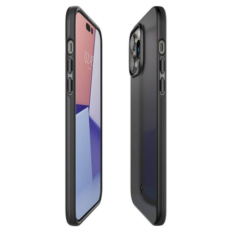 Противоударен Калъф за iPhone 14 Pro Max, Spigen Thin Fit Case, Черен (6)