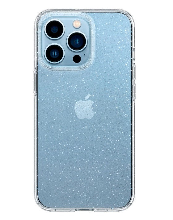 Блестящ Калъф за iPhone 14 Pro, Spigen Liquid Crystal Glitter Quartz Case, Прозрачен