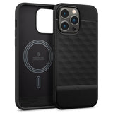 Magsafe Калъф за iPhone 14 Pro, Spigen Caseology Parallax, Черен