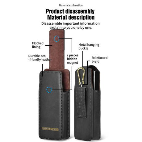 Калъф-Джоб за Колан за Samsung Z Fold, Puloka Waist Case, Черен (5)