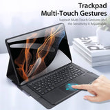 Калъф с Клавиатура за Samsung Tab S8/ S7, Dux Ducis Touchpad Keyboard Case, Черен (4)