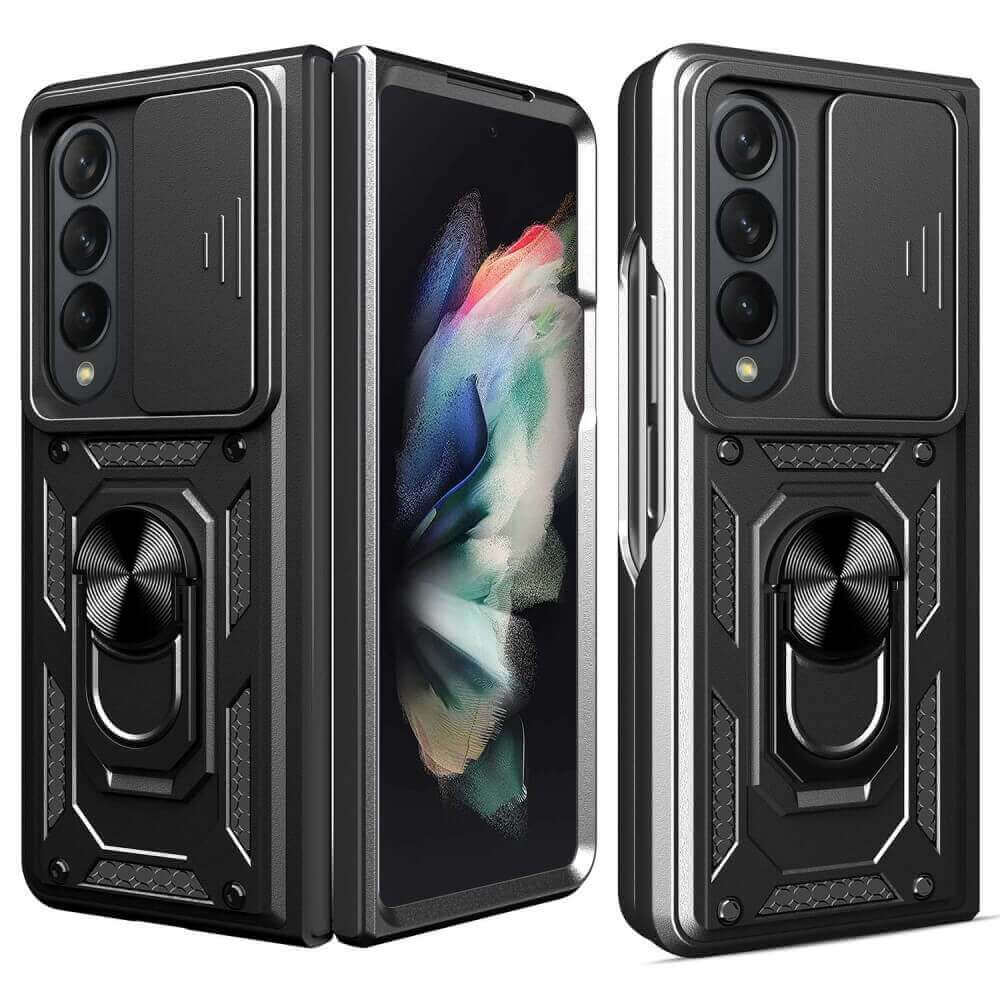 Калъф с Предпазител за Samsung Z Fold 4, GKK Kickstand Pro Case, Черен