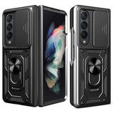 Калъф с Предпазител за Samsung Z Fold 4, GKK Kickstand Pro Case, Черен
