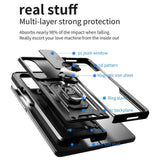 Калъф с Предпазител за Samsung Z Fold 4, GKK Kickstand Pro Case, Черен (5)