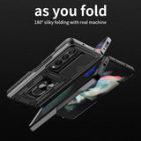 Калъф с Предпазител за Samsung Z Fold 4, GKK Kickstand Pro Case, Черен (4)