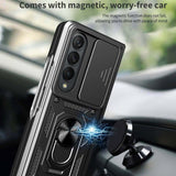Калъф с Предпазител за Samsung Z Fold 4, GKK Kickstand Pro Case, Черен (3)