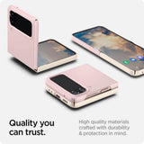 Тънък Матов Калъф за Samsung Z Flip 4, Spigen AirSkin Mix Case, Розов (2)