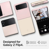 Тънък Матов Калъф за Samsung Z Flip 4, Spigen AirSkin Mix Case, Розов (3)