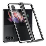 Калъф с Предпазител за Samsung Z Fold 4, Electroplating Hinge Case, Черен