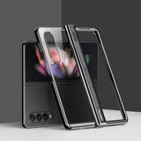 Калъф с Предпазител за Samsung Z Fold 4, Electroplating Hinge Case, Черен (5)