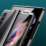 Калъф с Предпазител за Samsung Z Fold 4, Electroplating Hinge Case, Черен (2)