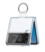 Калъф с Халка за Samsung Z Flip 4, GKK Ring Case, Прозрачен (2)