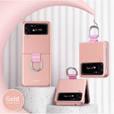 Калъф с Халка за Samsung Galaxy Z Flip 4, GKK Ring Case, Розов (3)