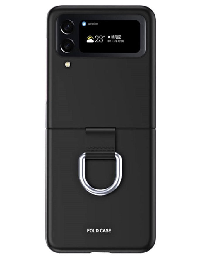 Калъф с Халка за Samsung Galaxy Z Flip 4, GKK Ring Case, Черен