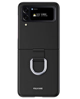 Калъф с Халка за Samsung Galaxy Z Flip 4, GKK Ring Case, Черен
