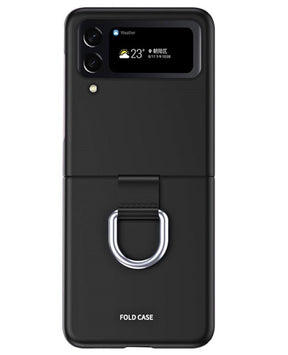 Калъф с Халка за Samsung Galaxy Z Flip 4, GKK Ring Case, Черен