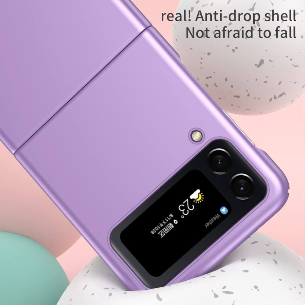 Калъф с Халка за Samsung Galaxy Z Flip 4, GKK Ring Case, Лилав (4)