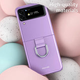 Калъф с Халка за Samsung Galaxy Z Flip 4, GKK Ring Case, Лилав (2)