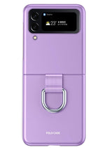 Калъф с Халка за Samsung Galaxy Z Flip 4, GKK Ring Case, Лилав