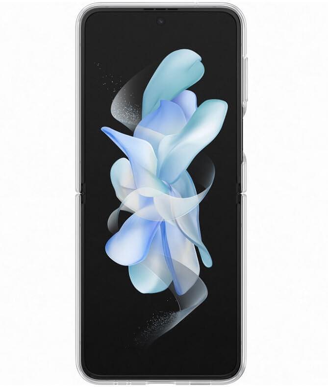Оригинален Калъф за Samsung Z Flip 4, Clear Cover with Ring Case EF-OF721CTEGWW, Прозрачен (4)