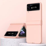 Калъф с Предпазител за Samsung Galaxy Z Flip 4, GKK Hinge Case, Розов (3)
