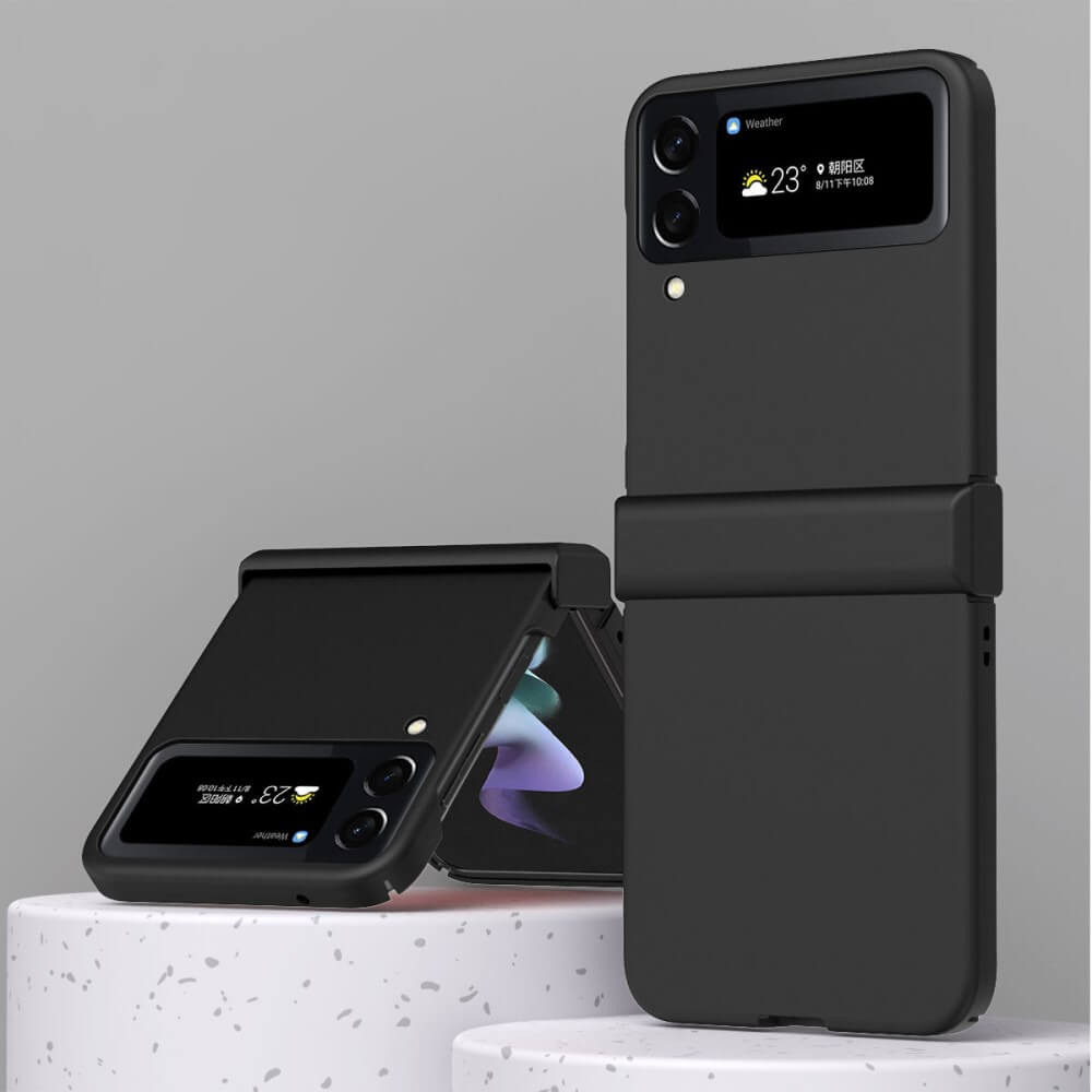 Калъф с Предпазител за Samsung Galaxy Z Flip 4, GKK Hinge Case, Черен (3)