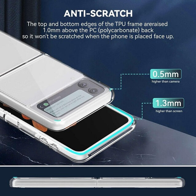 Калъф за Samsung Galaxy Z Flip 4, Forcell Clear Case, Прозрачен (3)