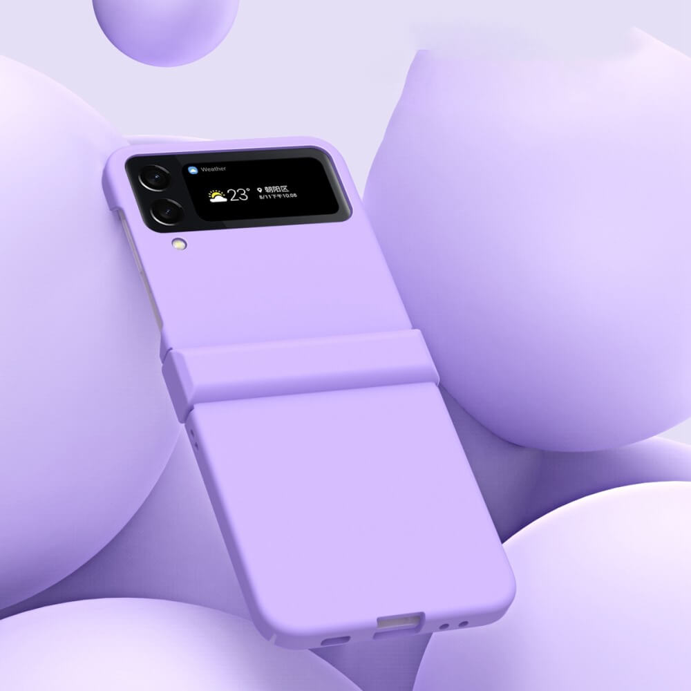 Калъф с Предпазител за Samsung Galaxy Z Flip 4, GKK Hinge Case, Лилав (5)