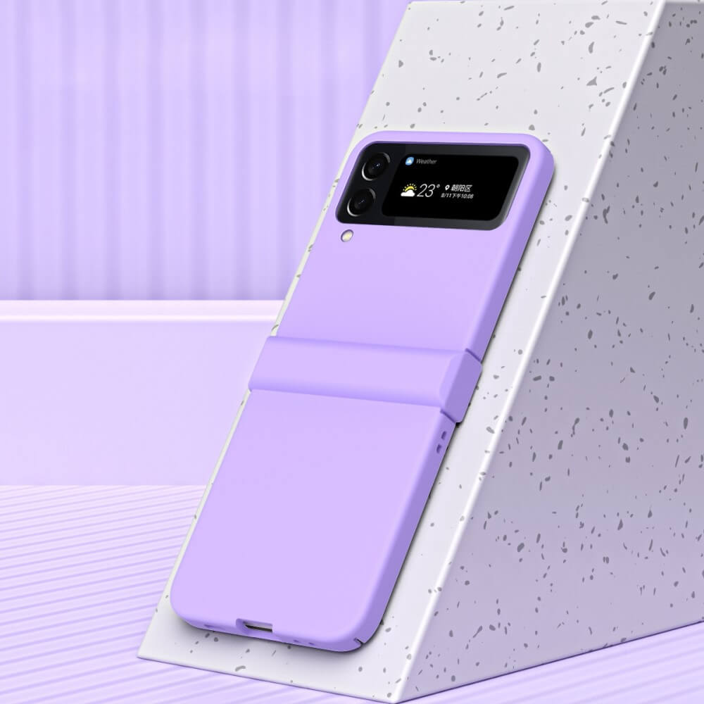 Калъф с Предпазител за Samsung Galaxy Z Flip 4, GKK Hinge Case, Лилав (6)