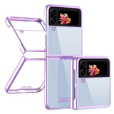 Калъф с Цветна Рамка за Samsung Z Flip 4, GKK Frame Case, Лилав