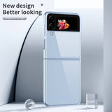Калъф с Цветна Рамка за Samsung Z Flip 4, GKK Frame Case, Син (3)