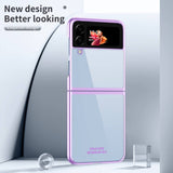 Калъф с Цветна Рамка за Samsung Z Flip 4, GKK Frame Case, Лилав (3)