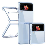 Калъф с Цветна Рамка за Samsung Z Flip 4, GKK Frame Case, Син