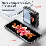 Калъф с Цветна Рамка за Samsung Z Flip 4, GKK Frame Case, Черен (6)