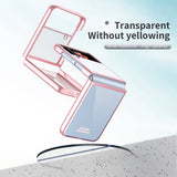 Калъф с Цветна Рамка за Samsung Z Flip 4, GKK Frame Case, Розов (2)