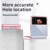 Калъф с Цветна Рамка за Samsung Z Flip 4, GKK Frame Case, Розов (6)