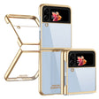 Калъф с Цветна Рамка за Samsung Z Flip 4, GKK Frame Case, Златист